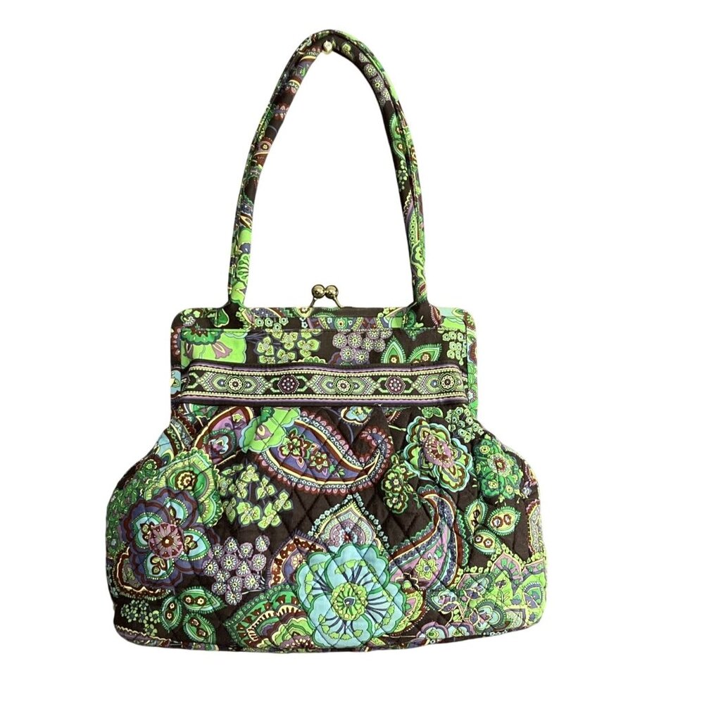 Vera Bradley Blue Rhapsody Kiss Lock Shoulder Bag